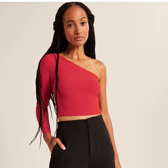 NWT Abercrombie one shoulder top - Picture 1 of 6